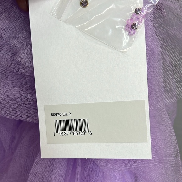 MAC DUGGAL 50670 NWT Ruffle Tiered Tulle Cut Out Gown - Picture 8 of 9